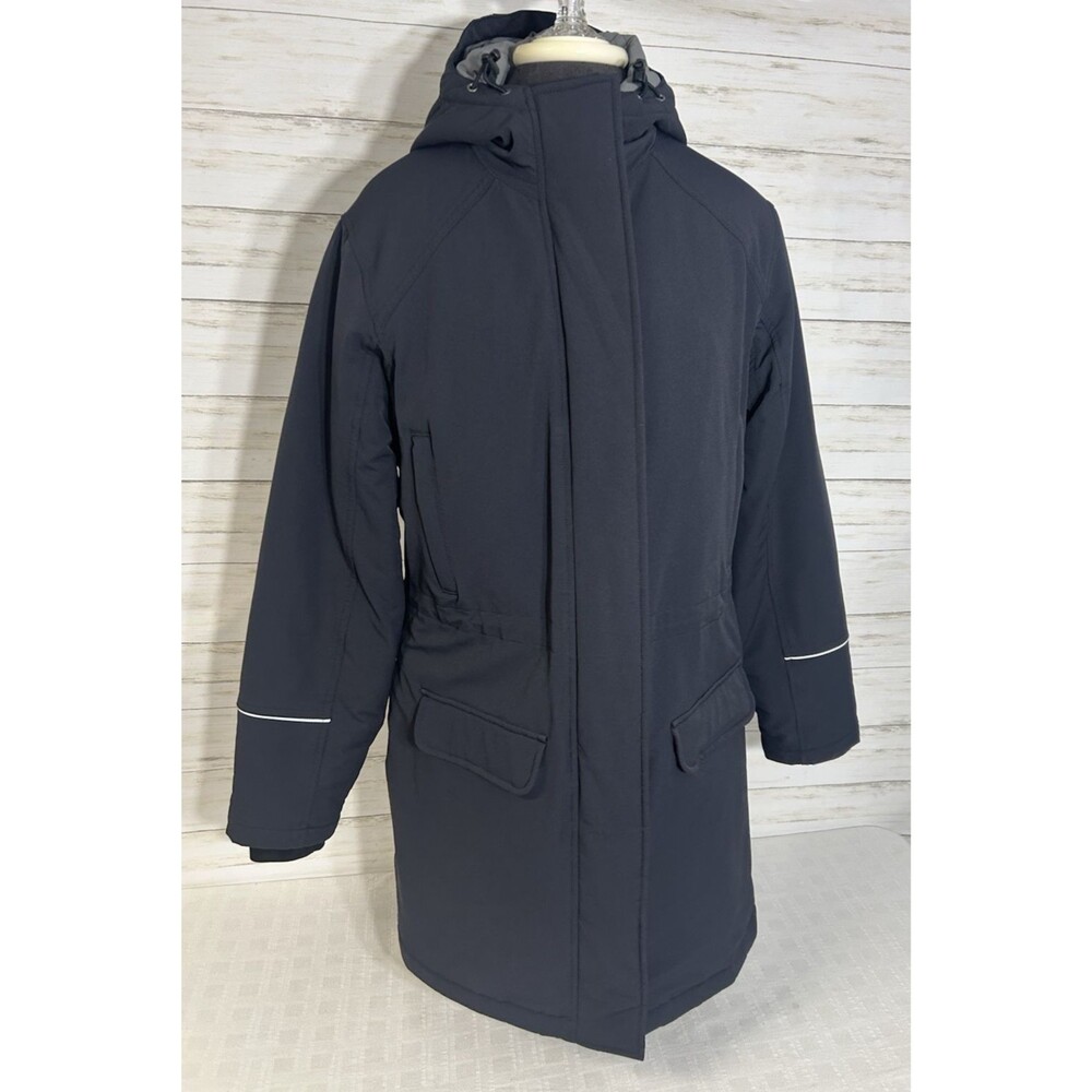 DULUTH TRADING Size Medium Womens Black Hills Softshell Parka Winter Jacket Coat